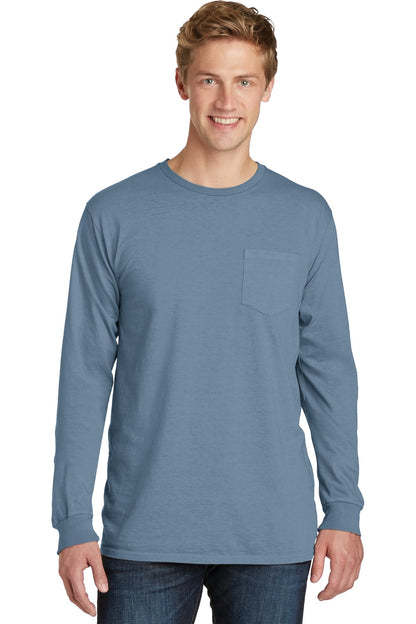 Port & Company- Port & Company® Beach Wash® Garment-Dyed Long Sleeve Pocket Tee PC099LSP-Medtech- 5