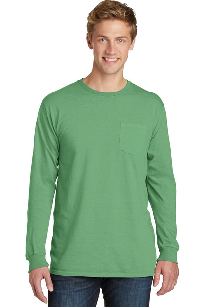 Port & Company- Port & Company® Beach Wash® Garment-Dyed Long Sleeve Pocket Tee PC099LSP-Medtech- 10