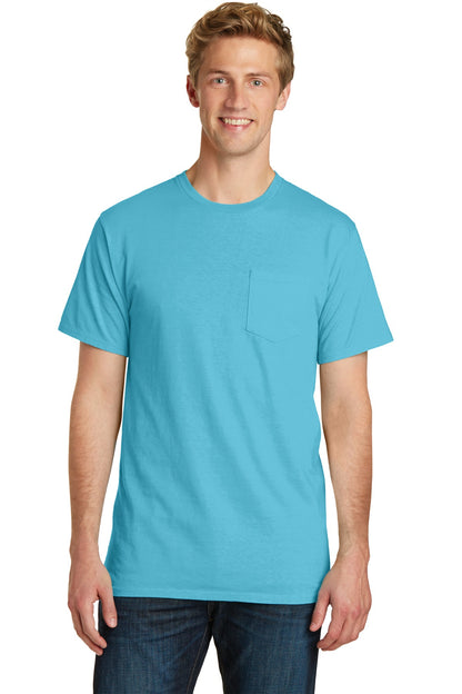 Port & Company- Port & Company® Beach Wash® Garment-Dyed Pocket Tee. PC099P-Medtech- 7