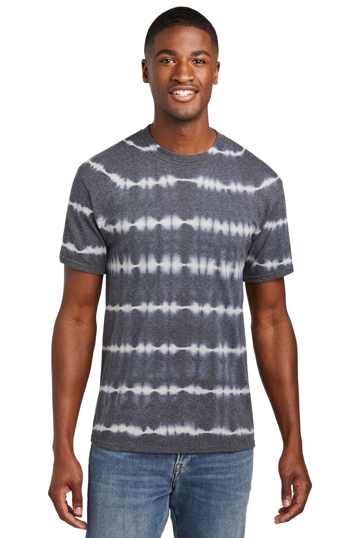 Port & Company- Port & Company® Allover Stripe Tie-Dye Tee PC142-Medtech- 2