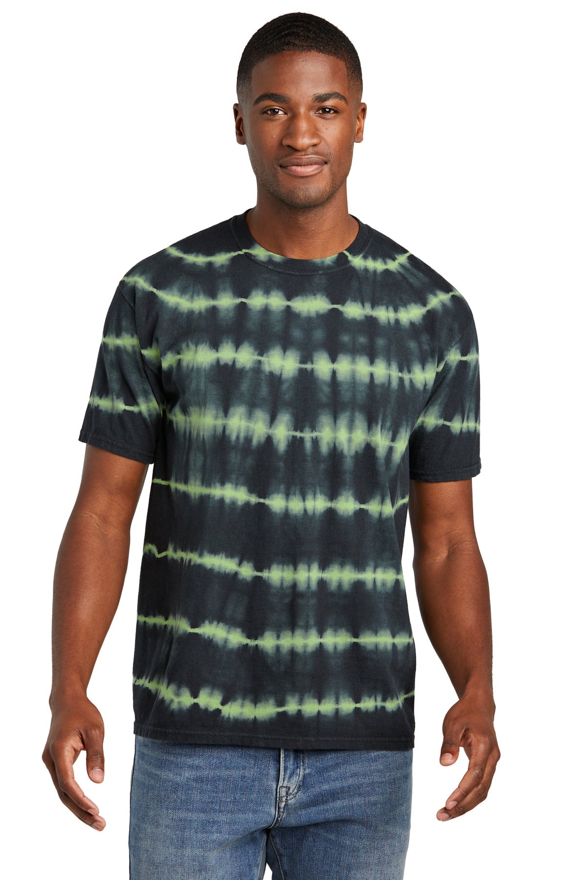 Port & Company- Port & Company® Allover Stripe Tie-Dye Tee PC142-Medtech- 3