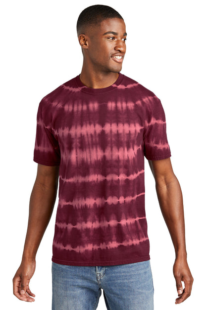 Port & Company- Port & Company® Allover Stripe Tie-Dye Tee PC142-Medtech- 4