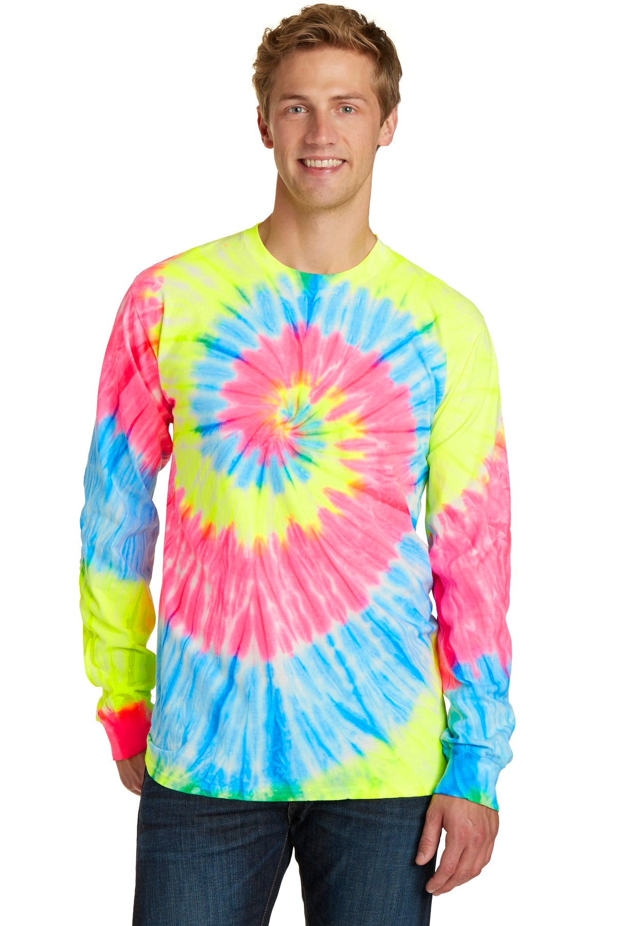 Port & Company- Port & Company® Tie-Dye Long Sleeve Tee. PC147LS-Medtech- 2