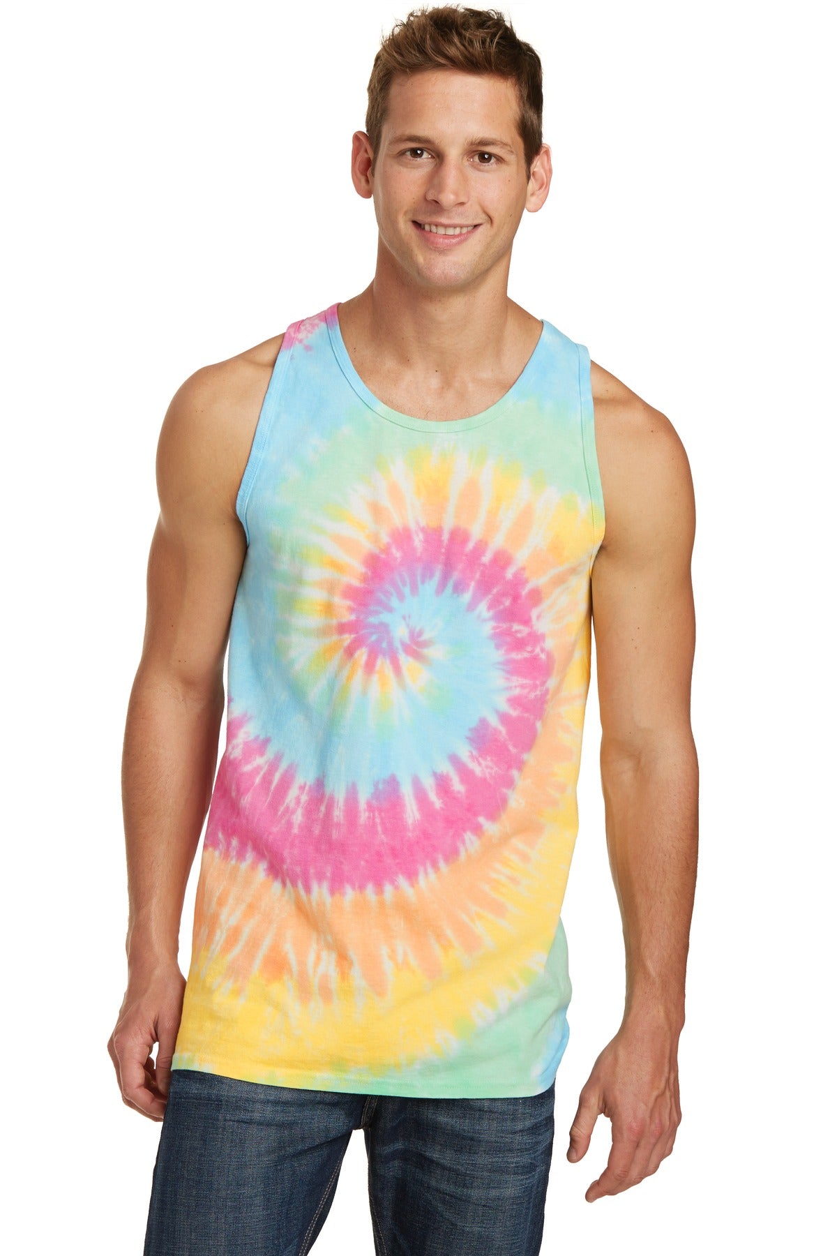 Port & Company- Port & Company® Tie-Dye Tank Top. PC147TT-Medtech- 2