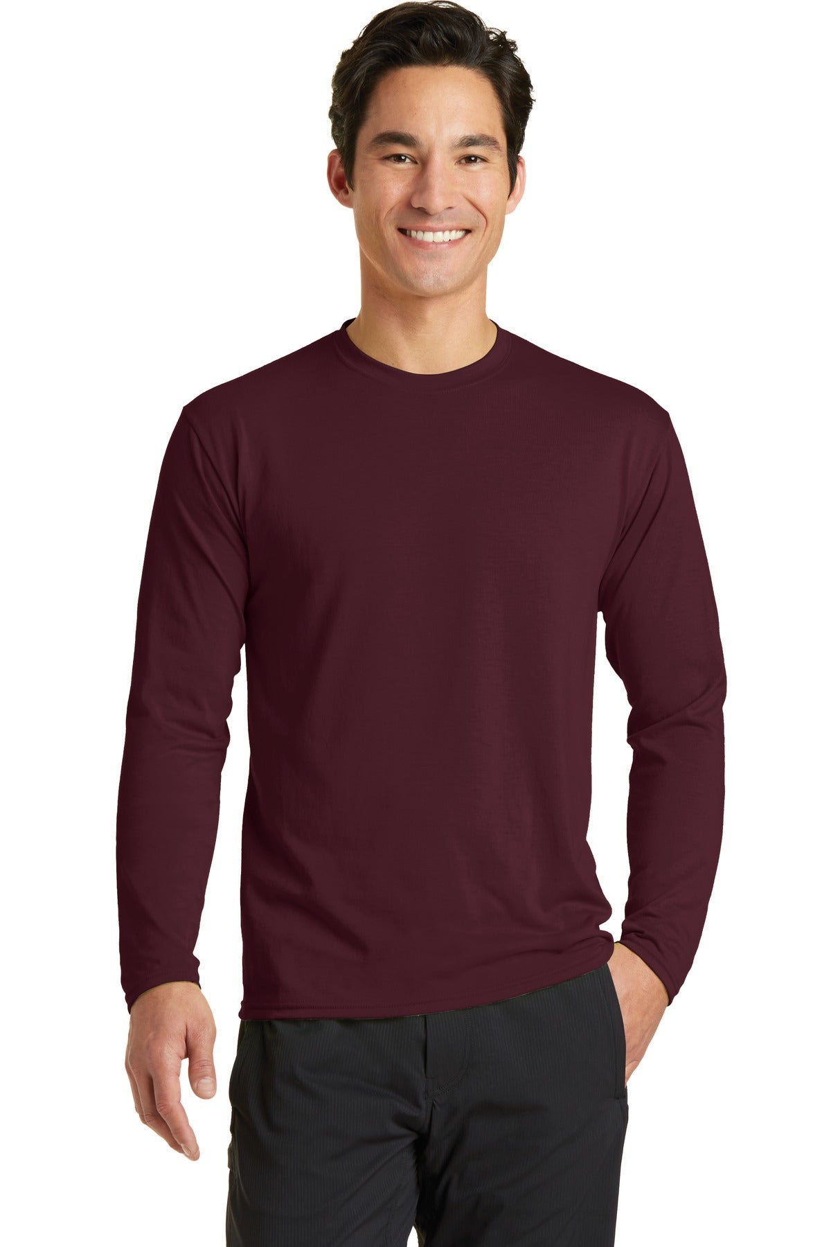 Port & Company- Port & Company® Long Sleeve Performance Blend Tee. PC381LS-Medtech- 2