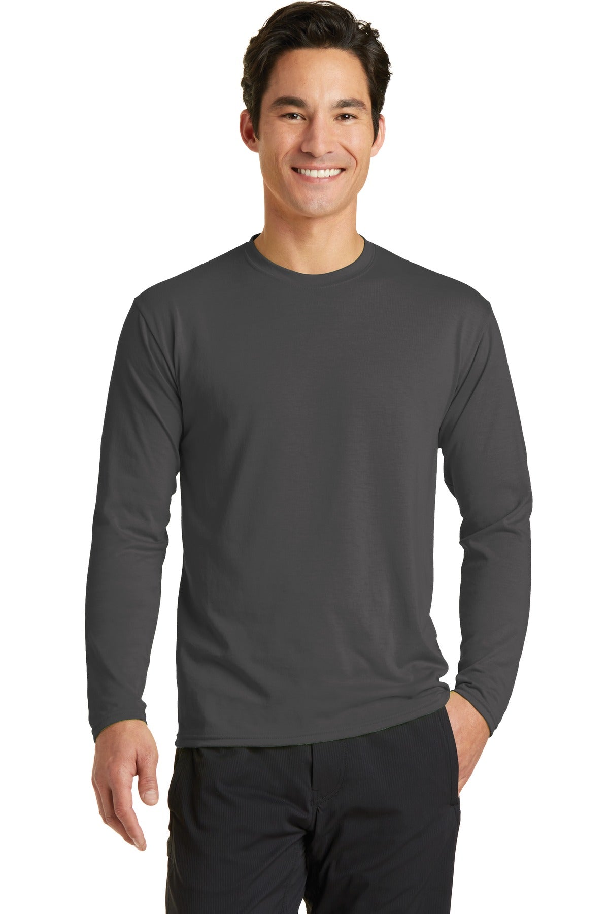 Port & Company- Port & Company® Long Sleeve Performance Blend Tee. PC381LS-Medtech- 3