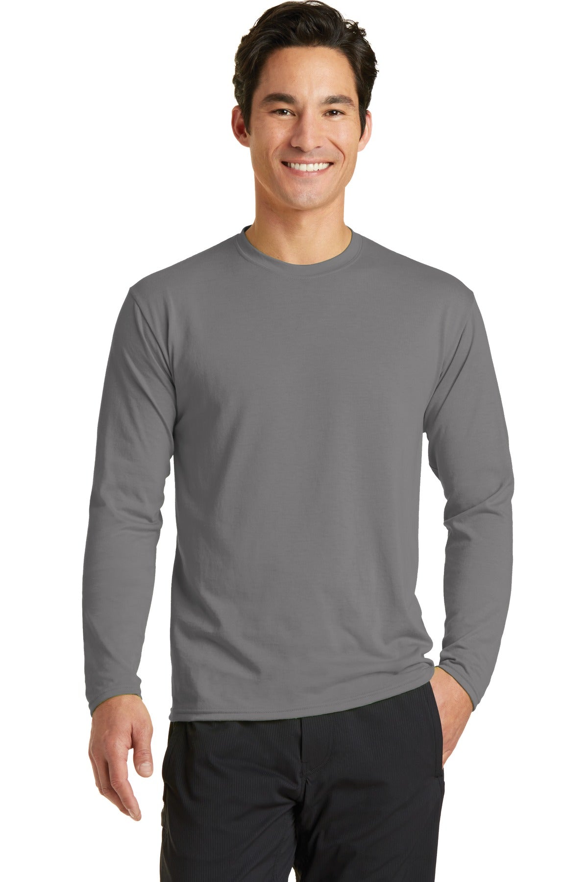 Port & Company- Port & Company® Long Sleeve Performance Blend Tee. PC381LS-Medtech- 9