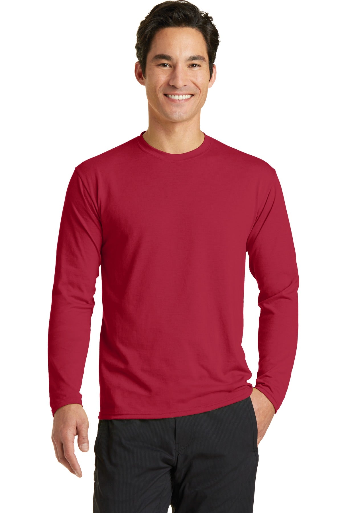 Port & Company- Port & Company® Long Sleeve Performance Blend Tee. PC381LS-Medtech- 12