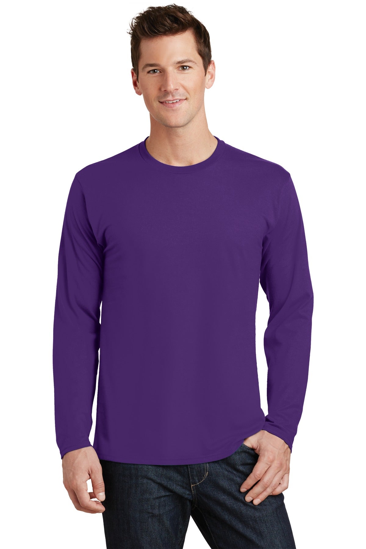 Port & Company- Port & Company® Long Sleeve Fan Favorite Tee. PC450LS-Medtech- 15