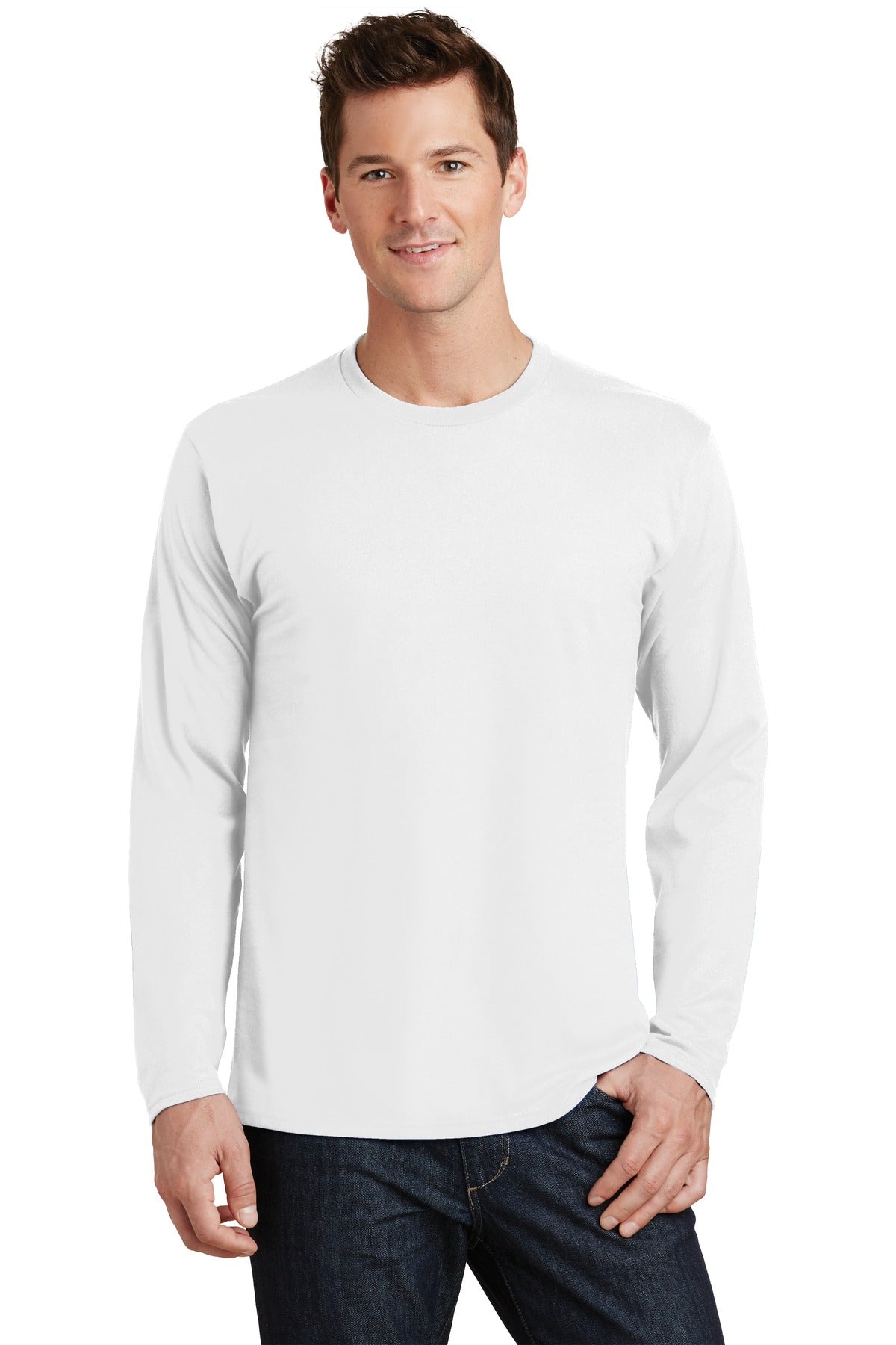 Port & Company- Port & Company® Long Sleeve Fan Favorite Tee. PC450LS-Medtech- 17