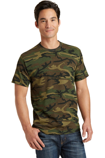 Port & Company- Port & Company® Core Cotton Camo Tee. PC54C-Medtech- 2