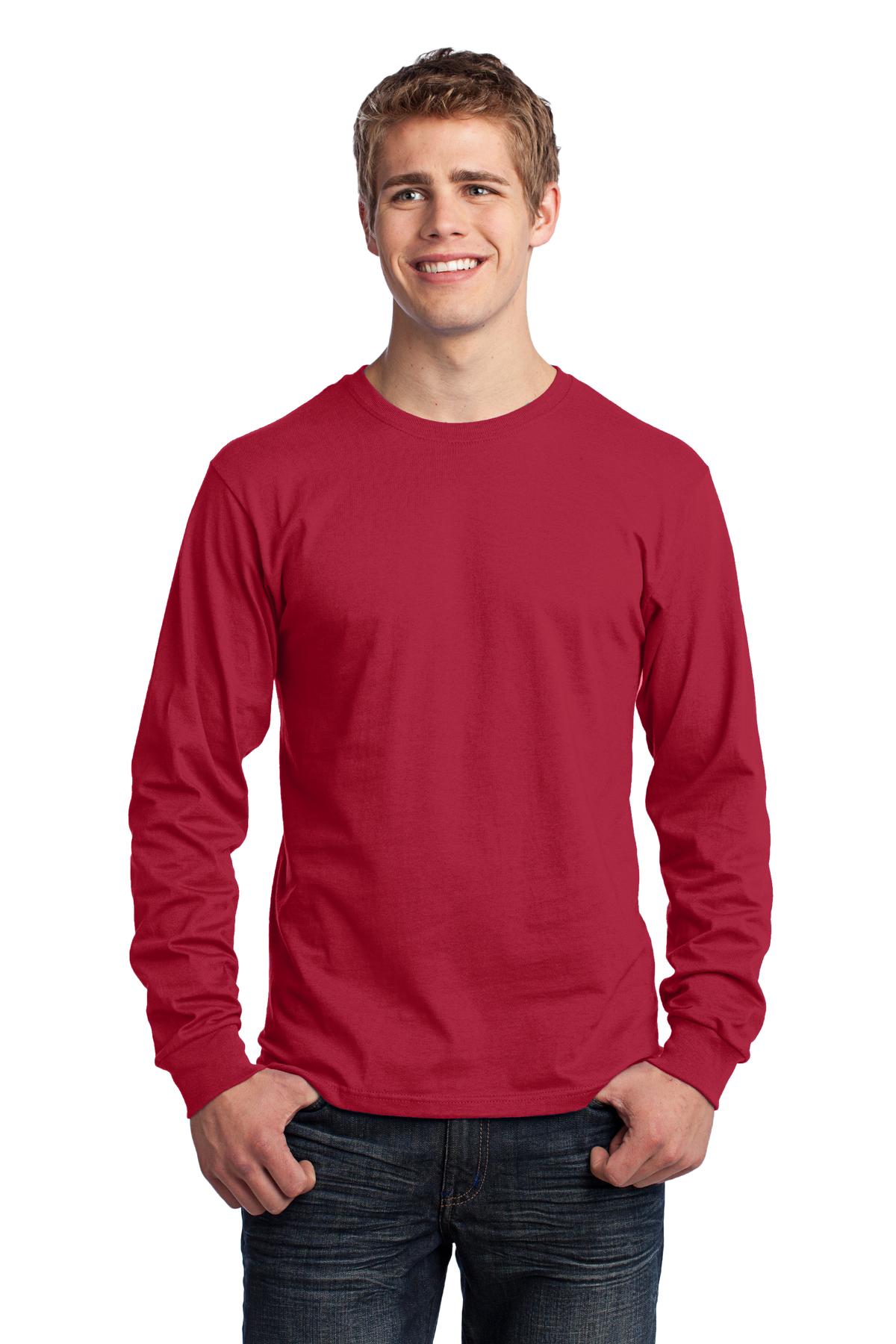 Port & Company- Port & Company® - Long Sleeve Core Cotton Tee. PC54LS-Medtech- 17