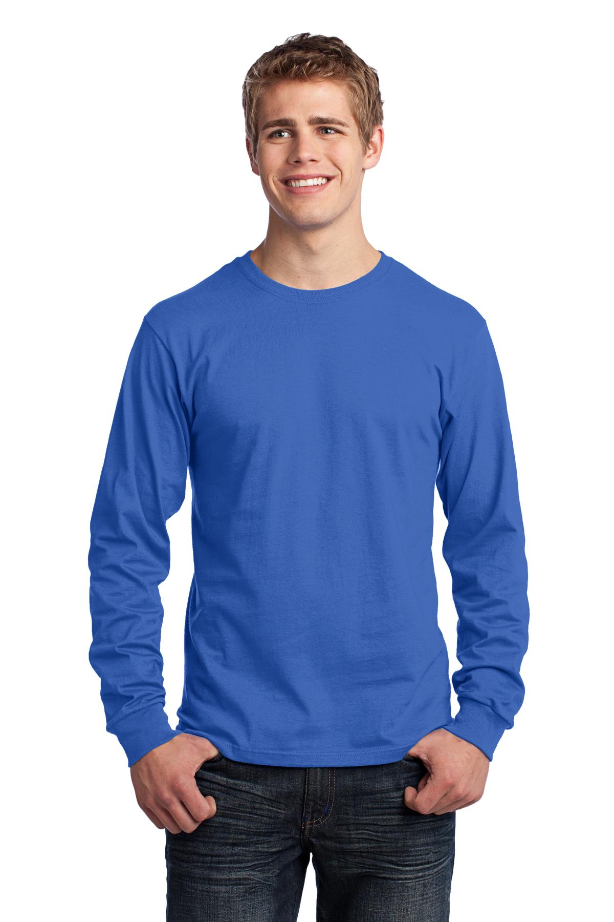 Port & Company- Port & Company® - Long Sleeve Core Cotton Tee. PC54LS-Medtech- 18