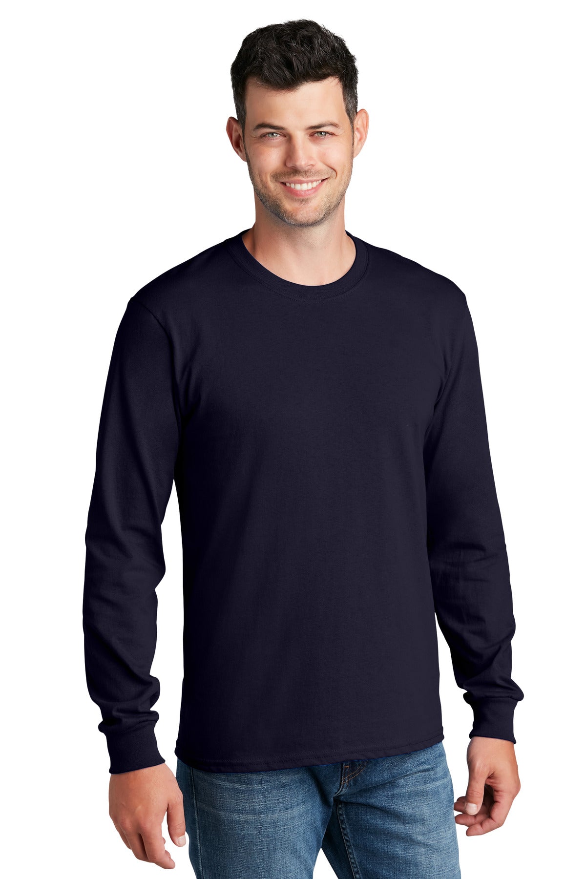 Port & Company- Port & Company® - Long Sleeve Core Cotton Tee. PC54LS-Medtech- 22