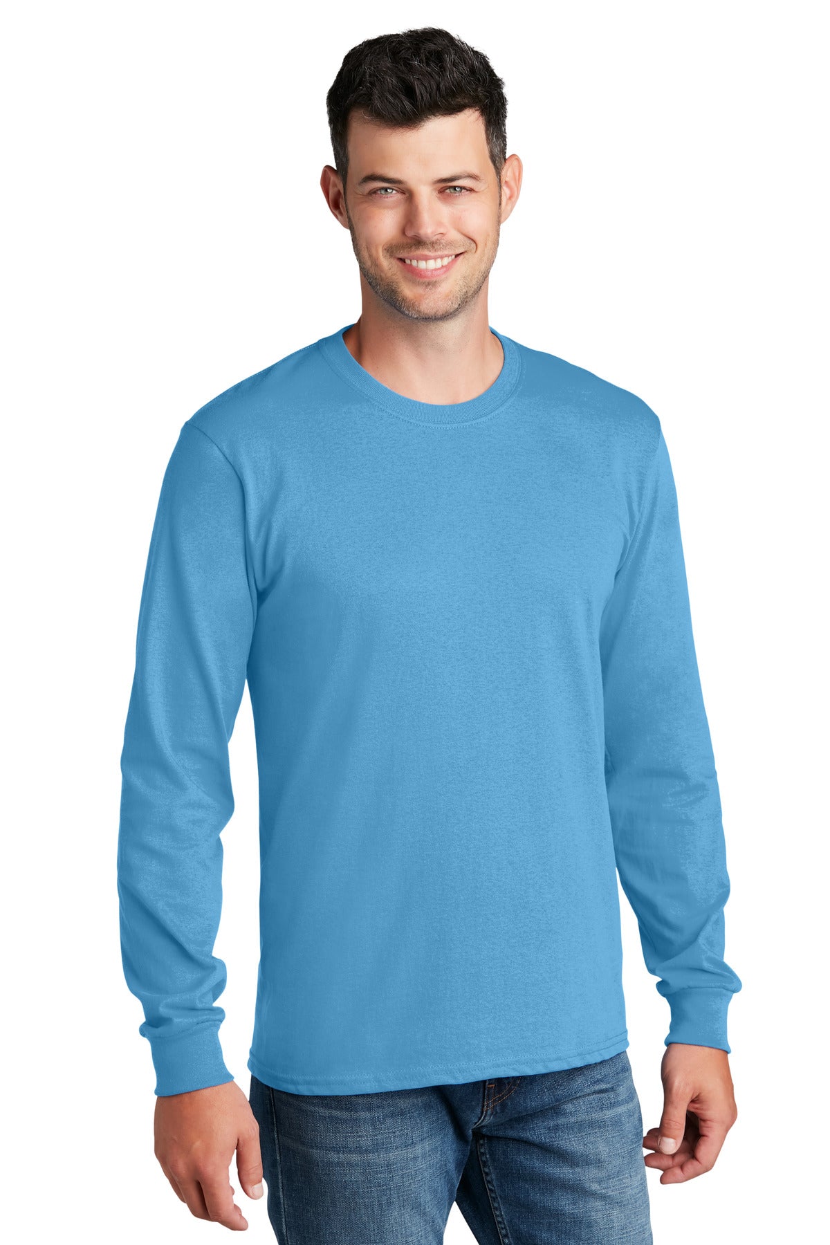 Port & Company- Port & Company® - Long Sleeve Core Cotton Tee. PC54LS-Medtech- 1