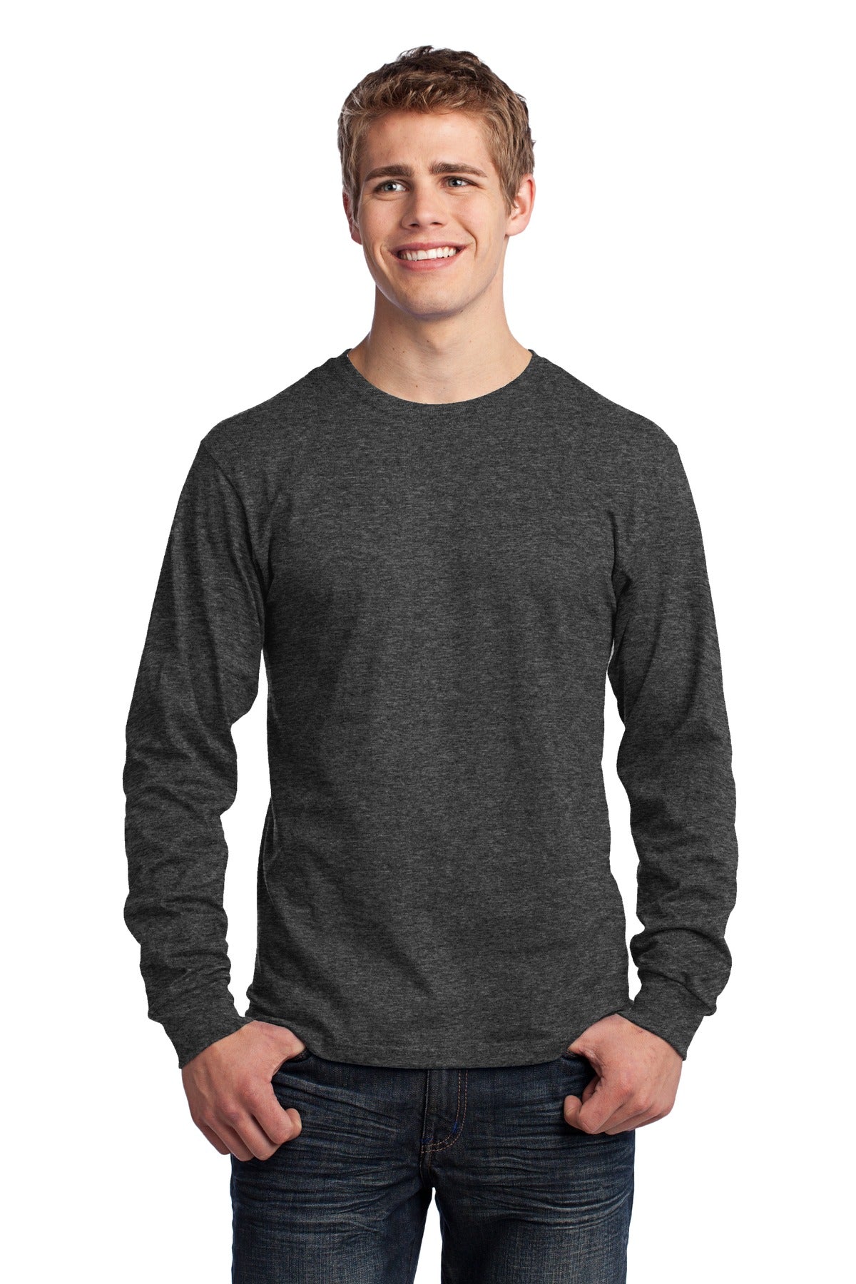 Port & Company- Port & Company® - Long Sleeve Core Cotton Tee. PC54LS-Medtech- 7