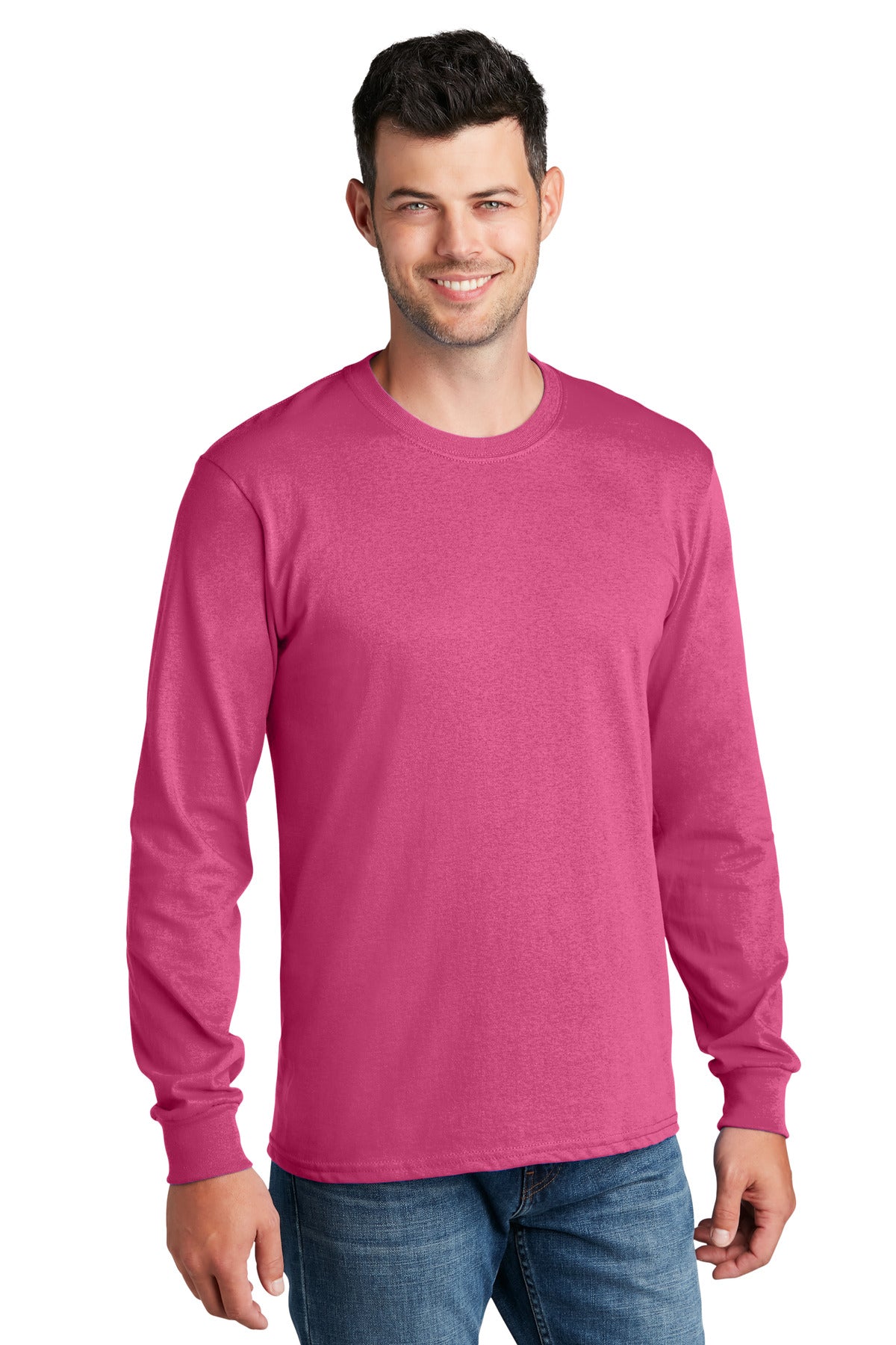 Port & Company- Port & Company® - Long Sleeve Core Cotton Tee. PC54LS-Medtech- 21