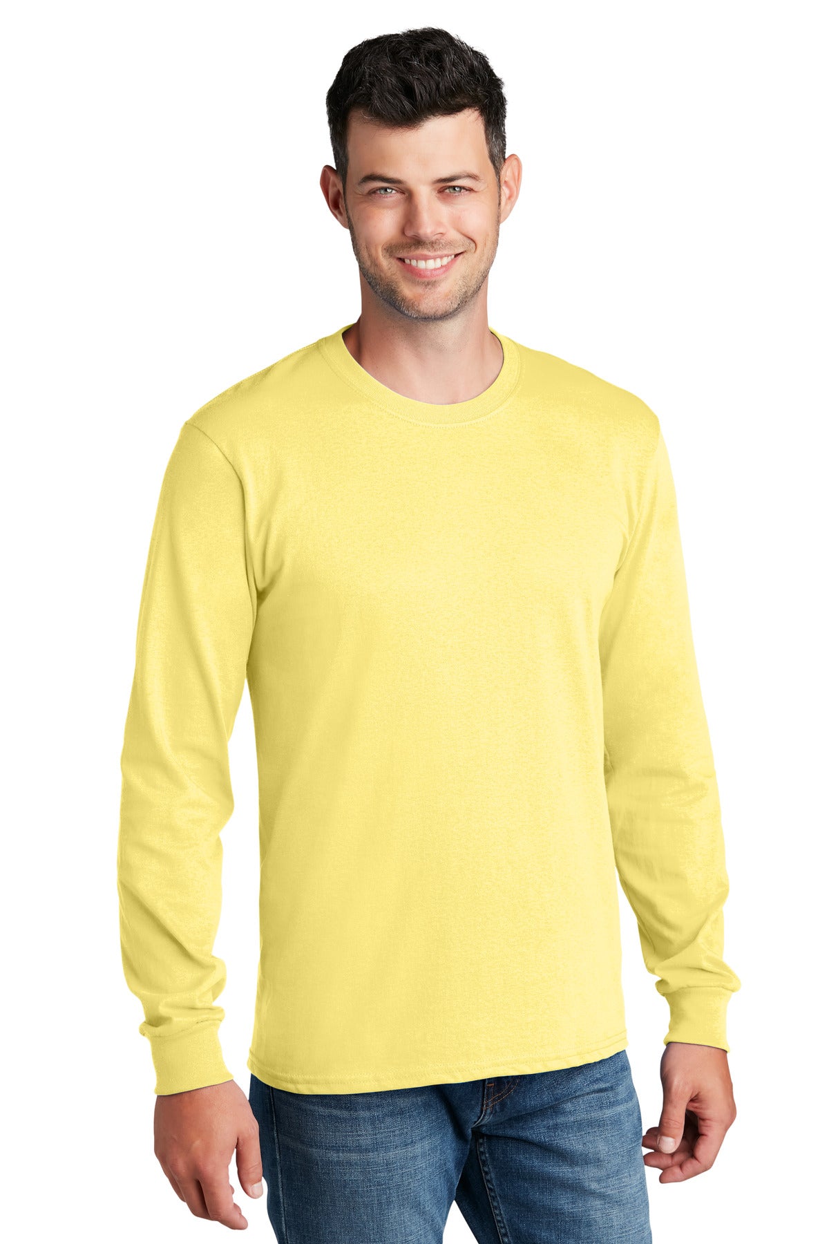 Port & Company- Port & Company® - Long Sleeve Core Cotton Tee. PC54LS-Medtech- 24