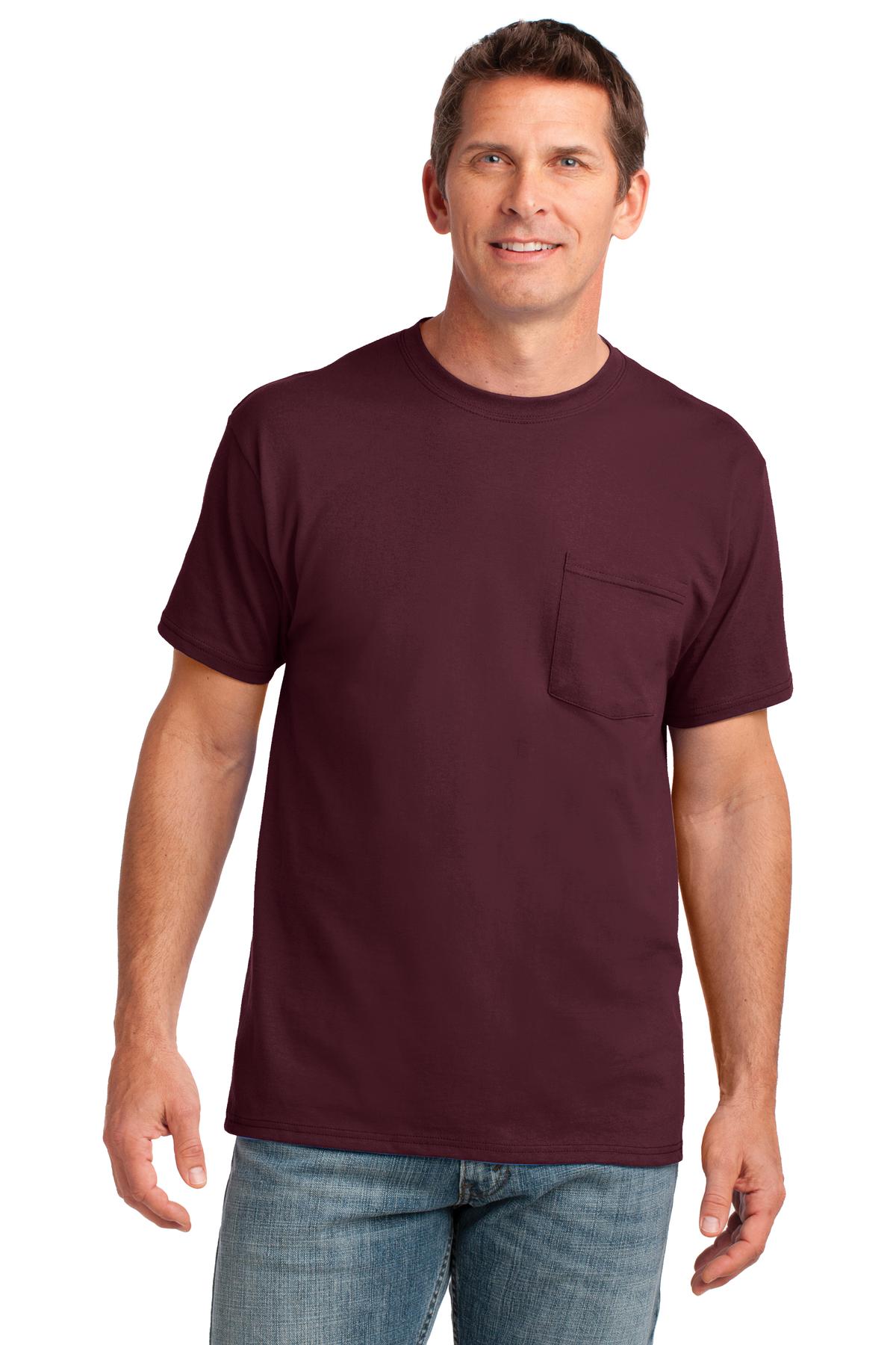 Port & Company- Port & Company® Core Cotton Pocket Tee. PC54P-Medtech- 3