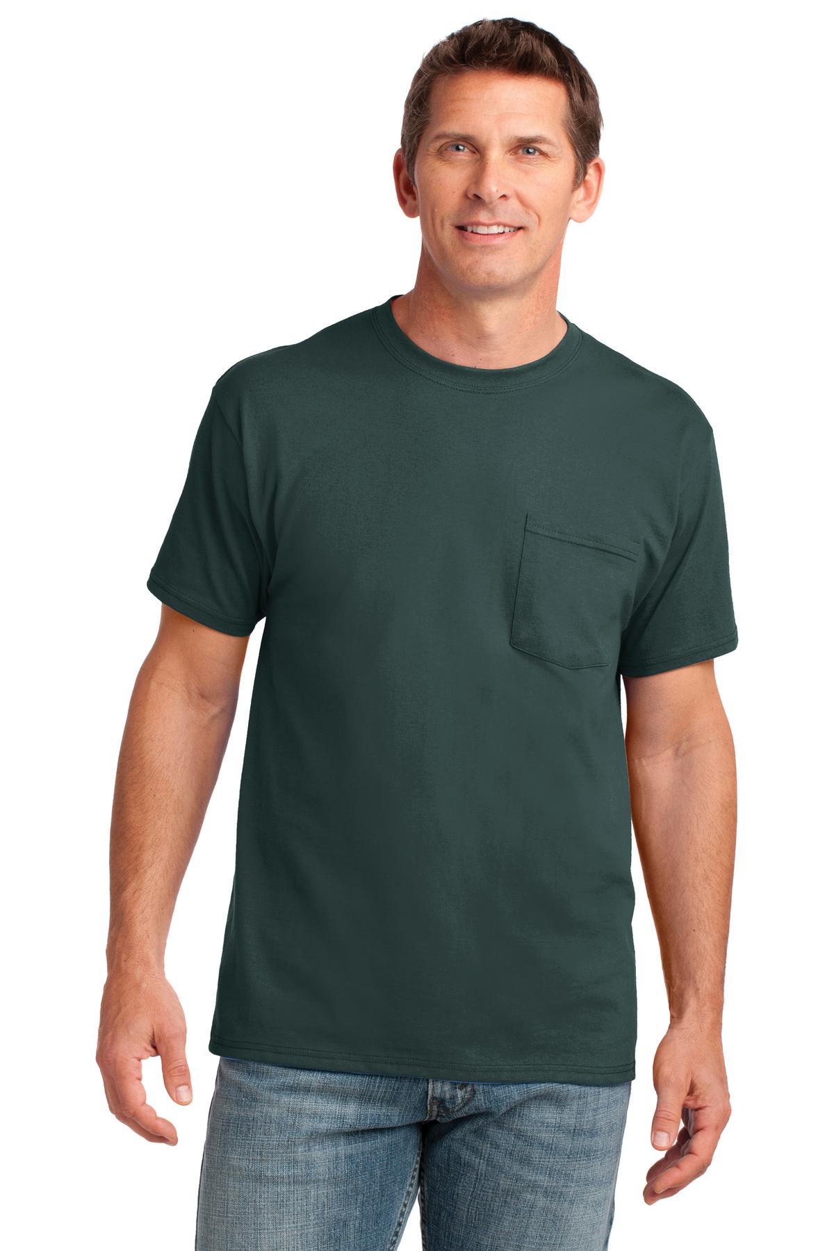 Port & Company- Port & Company® Core Cotton Pocket Tee. PC54P-Medtech- 5