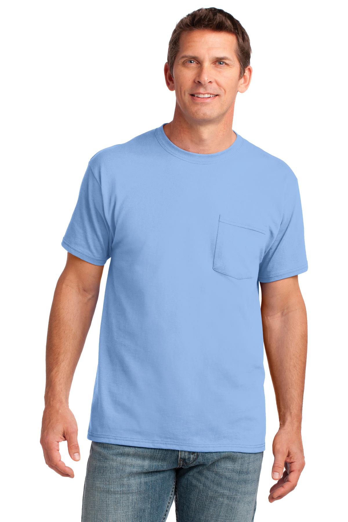 Port & Company- Port & Company® Core Cotton Pocket Tee. PC54P-Medtech- 8