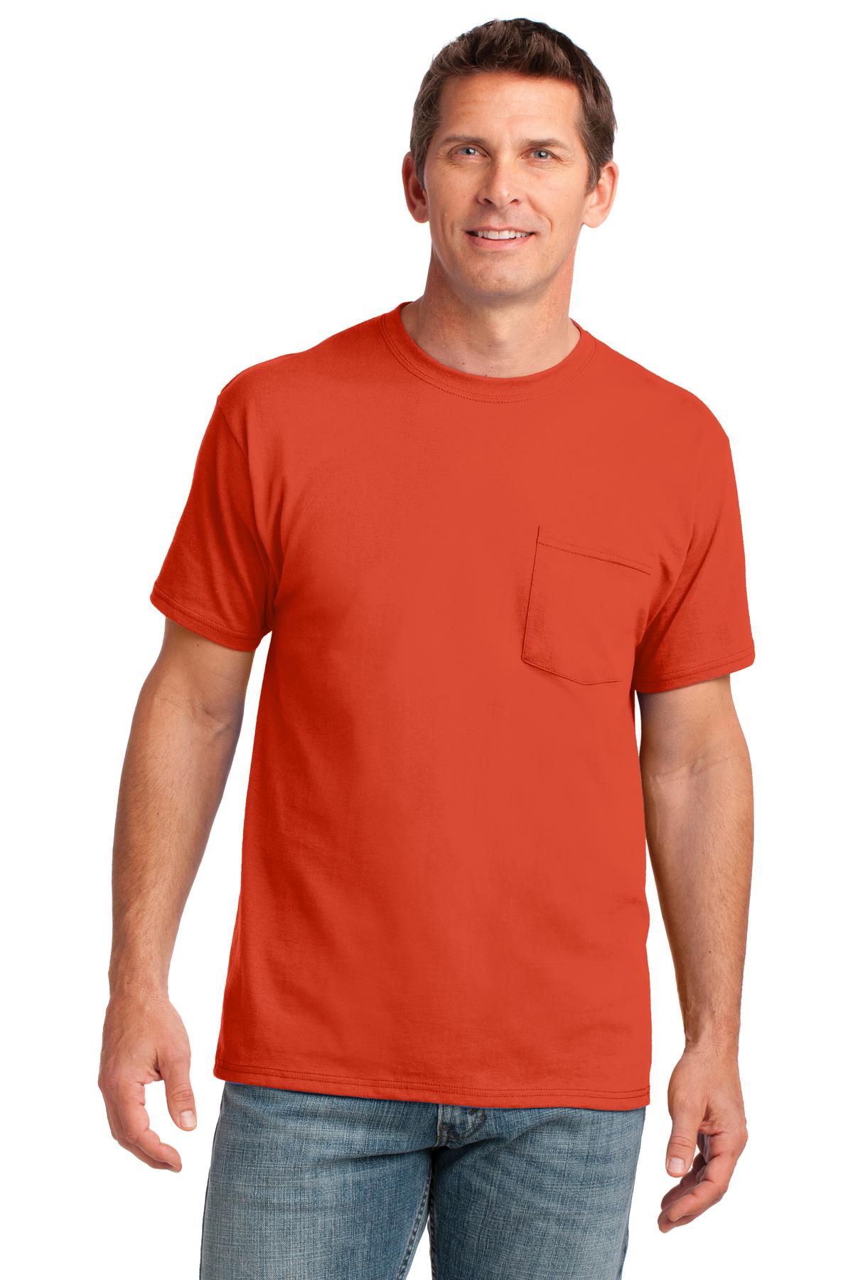 Port & Company- Port & Company® Core Cotton Pocket Tee. PC54P-Medtech- 10