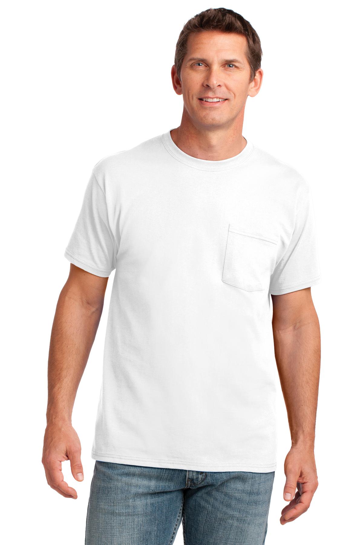 Port & Company- Port & Company® Core Cotton Pocket Tee. PC54P-Medtech- 13