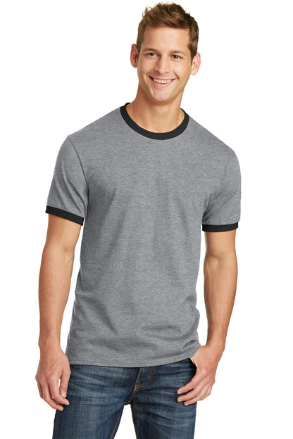 Port & Company- Port & Company® Core Cotton Ringer Tee. PC54R-Medtech- 1