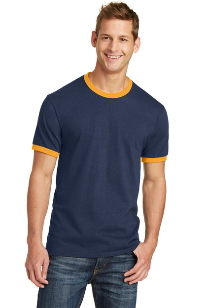 Port & Company- Port & Company® Core Cotton Ringer Tee. PC54R-Medtech- 5