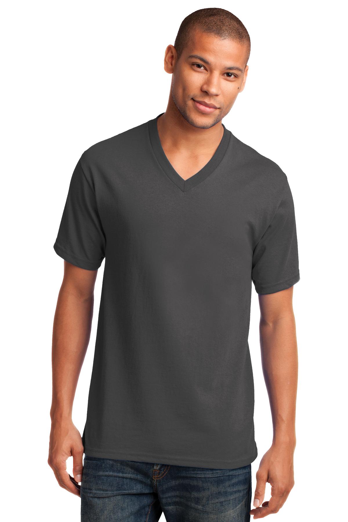 Port & Company- Port & Company® Core Cotton V-Neck Tee. PC54V-Medtech- 3