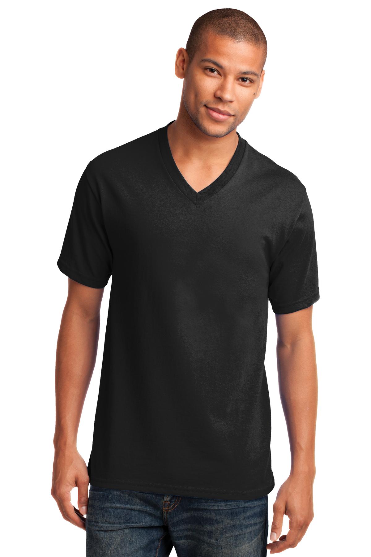 Port & Company- Port & Company® Core Cotton V-Neck Tee. PC54V-Medtech- 5