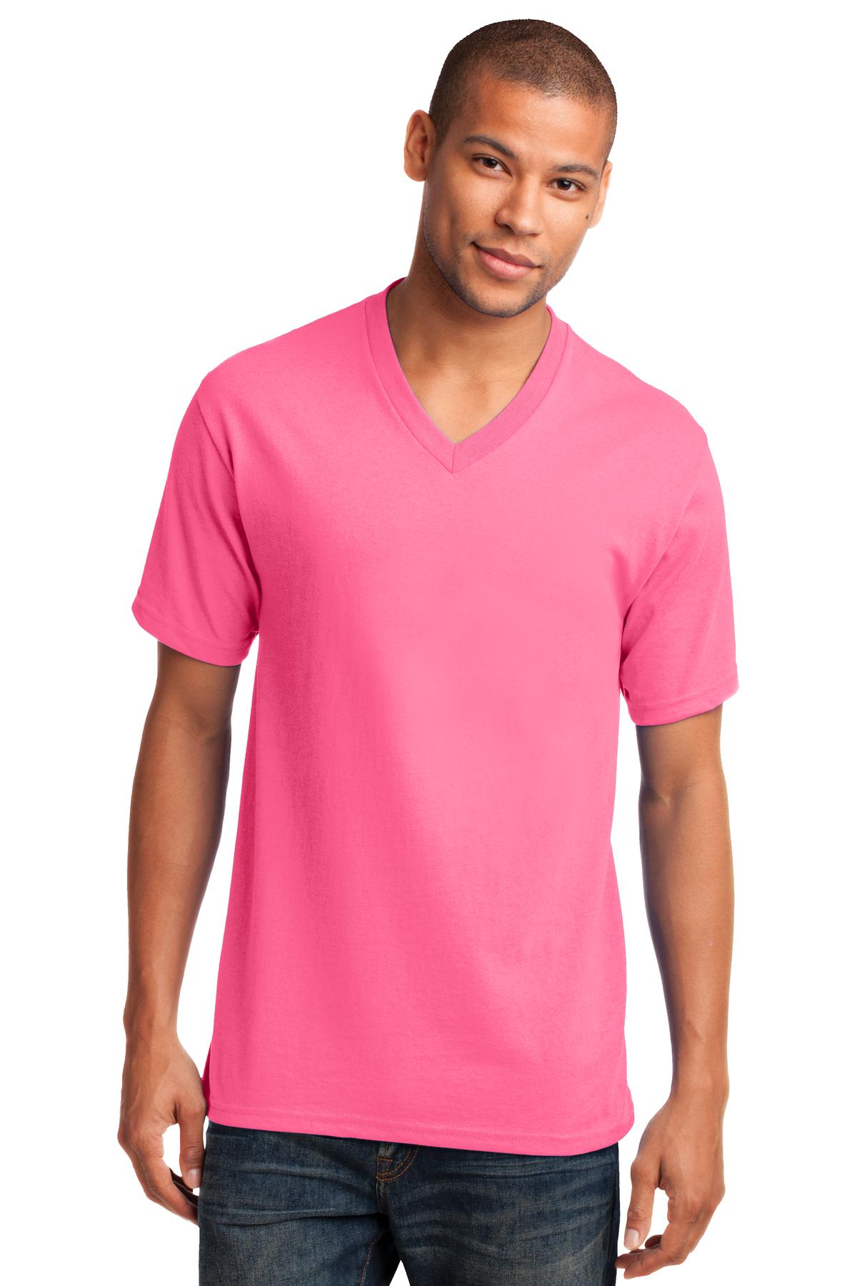 Port & Company- Port & Company® Core Cotton V-Neck Tee. PC54V-Medtech- 7