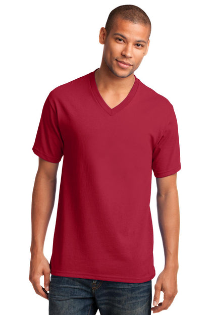 Port & Company- Port & Company® Core Cotton V-Neck Tee. PC54V-Medtech- 8