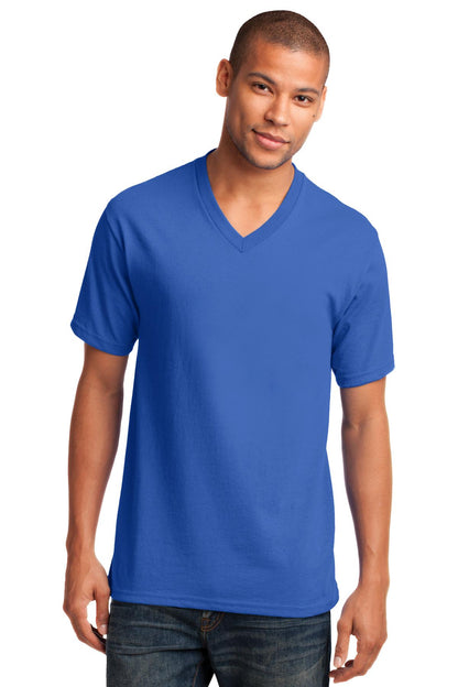 Port & Company- Port & Company® Core Cotton V-Neck Tee. PC54V-Medtech- 9