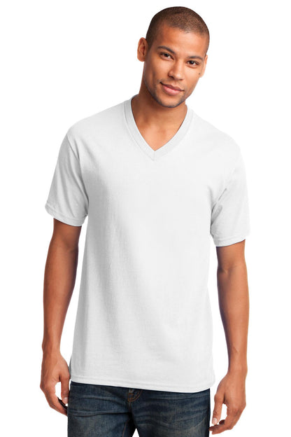 Port & Company- Port & Company® Core Cotton V-Neck Tee. PC54V-Medtech- 10