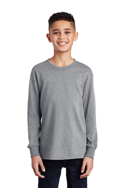 Port & Company- Port & Company® Youth Long Sleeve Core Cotton Tee. PC54YLS-Medtech- 2