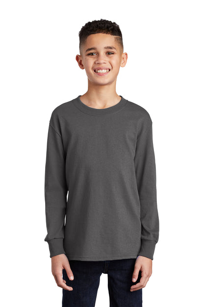 Port & Company- Port & Company® Youth Long Sleeve Core Cotton Tee. PC54YLS-Medtech- 4