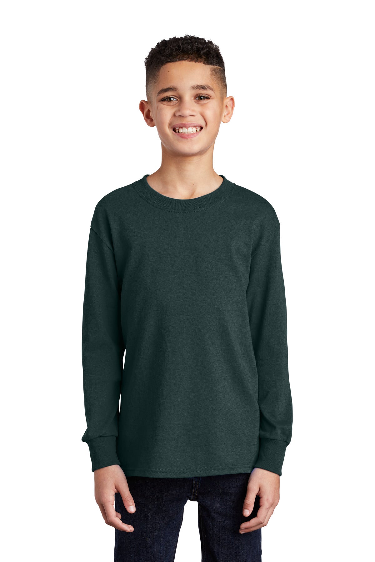 Port & Company- Port & Company® Youth Long Sleeve Core Cotton Tee. PC54YLS-Medtech- 5