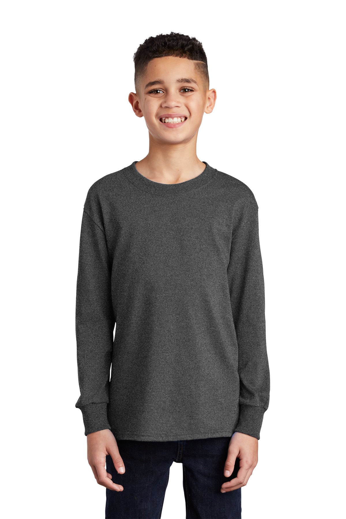 Port & Company- Port & Company® Youth Long Sleeve Core Cotton Tee. PC54YLS-Medtech- 6