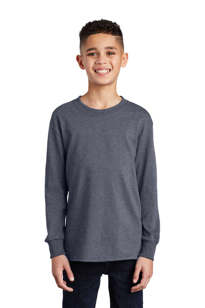 Port & Company- Port & Company® Youth Long Sleeve Core Cotton Tee. PC54YLS-Medtech- 7