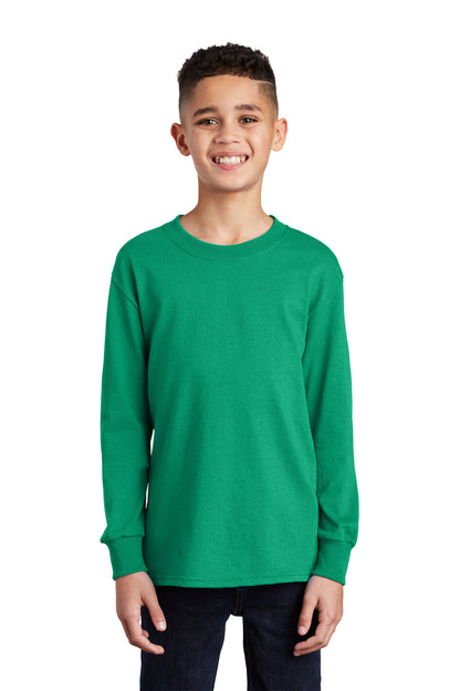 Port & Company- Port & Company® Youth Long Sleeve Core Cotton Tee. PC54YLS-Medtech- 9