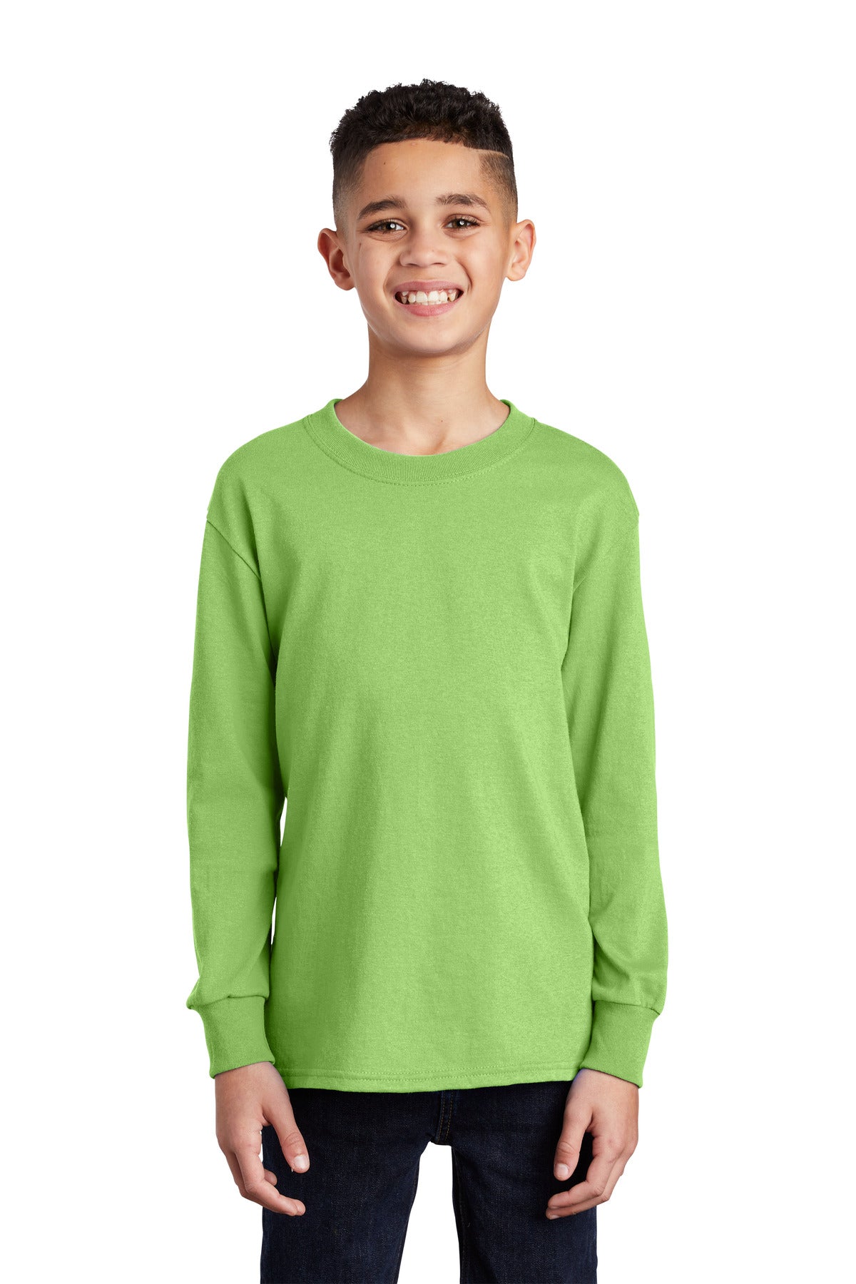 Port & Company- Port & Company® Youth Long Sleeve Core Cotton Tee. PC54YLS-Medtech- 10