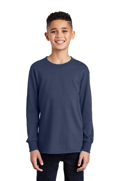 Port & Company- Port & Company® Youth Long Sleeve Core Cotton Tee. PC54YLS-Medtech- 11