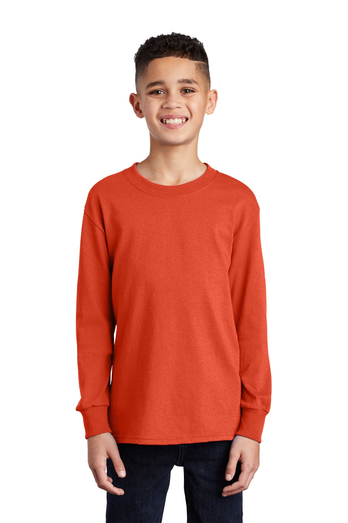 Port & Company- Port & Company® Youth Long Sleeve Core Cotton Tee. PC54YLS-Medtech- 12