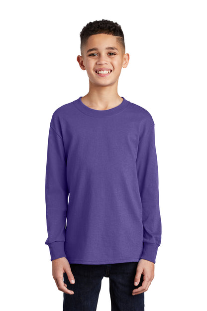 Port & Company- Port & Company® Youth Long Sleeve Core Cotton Tee. PC54YLS-Medtech- 13