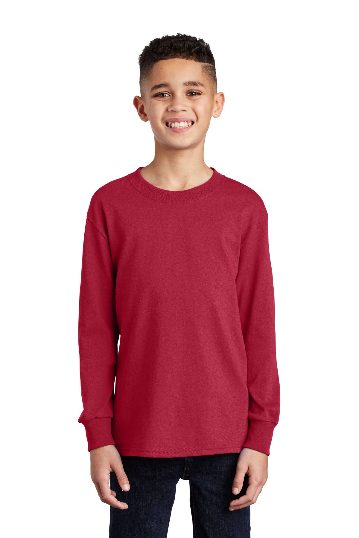 Port & Company- Port & Company® Youth Long Sleeve Core Cotton Tee. PC54YLS-Medtech- 14