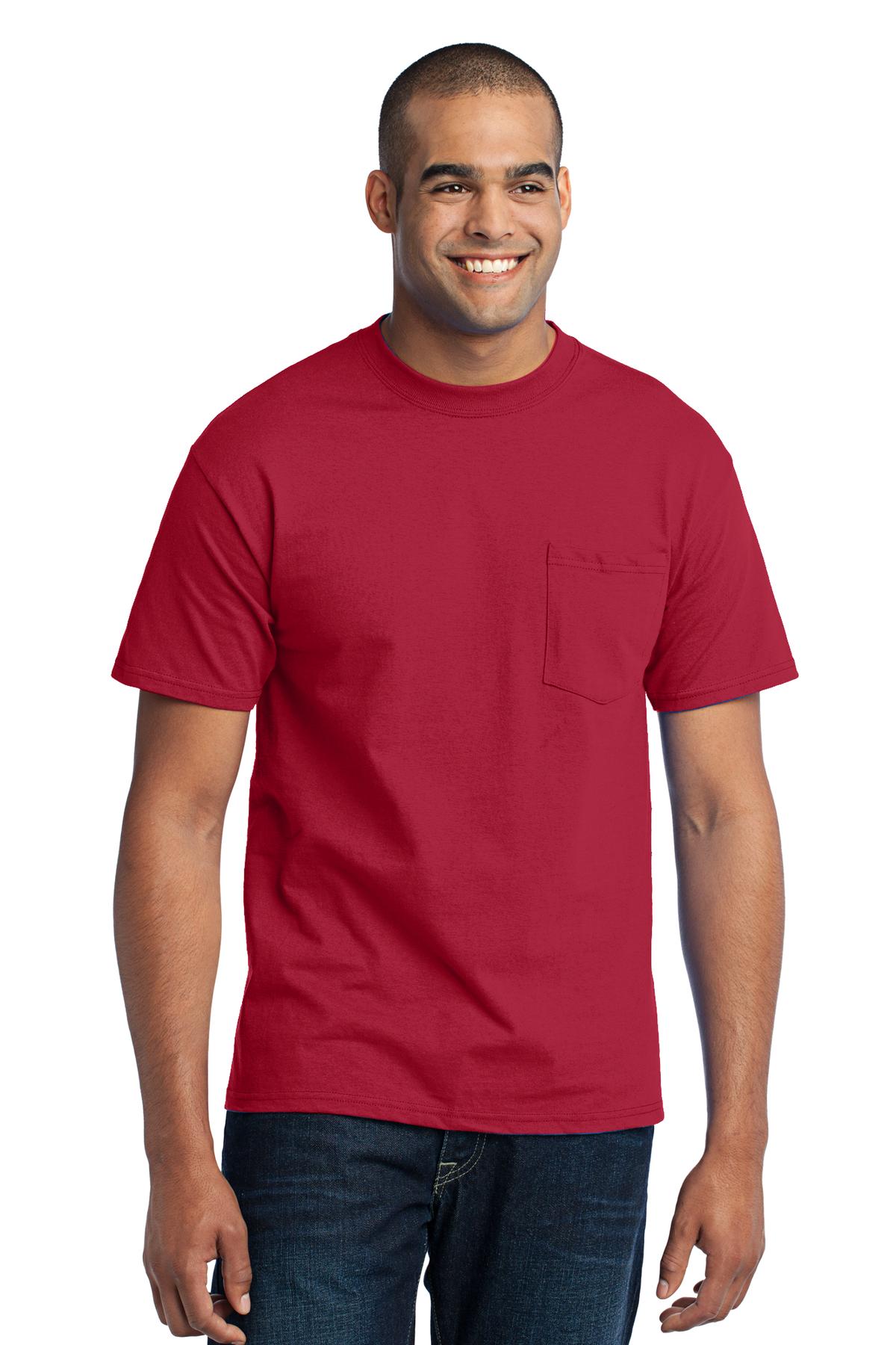 Port & Company- Port & Company® - Core Blend Pocket Tee. PC55P-Medtech- 13