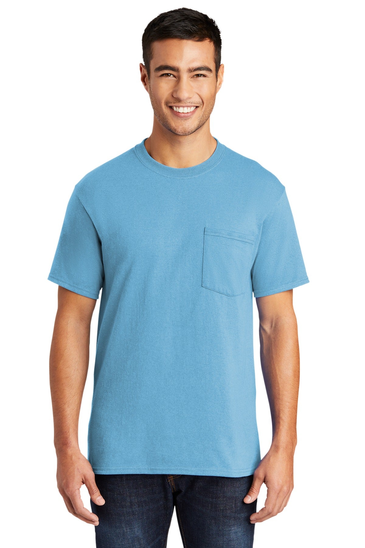 Port & Company- Port & Company® - Core Blend Pocket Tee. PC55P-Medtech- 1