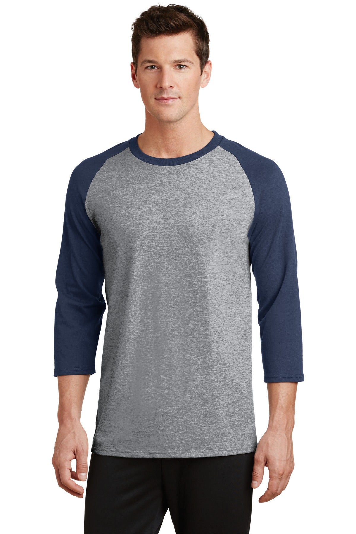 Port & Company- Port & Company® Core Blend 3/4-Sleeve Raglan Tee. PC55RS-Medtech- 2