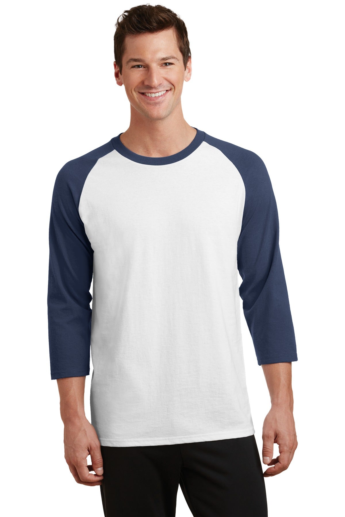 Port & Company- Port & Company® Core Blend 3/4-Sleeve Raglan Tee. PC55RS-Medtech- 4